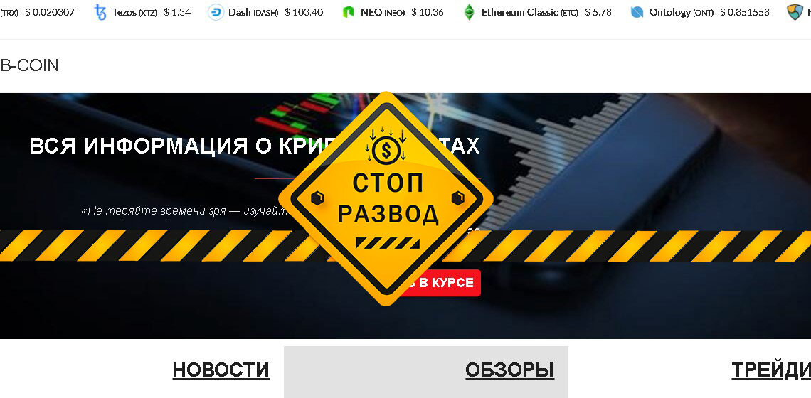 главная страница bcoin